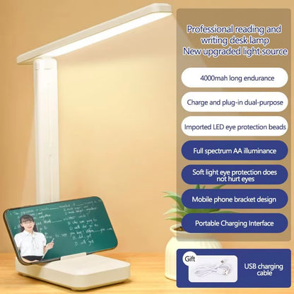 LED Book Light Touch Folding Table Night Lamp Bedside Reading Eye Protection USB Charging Night Light Reading Books for Room